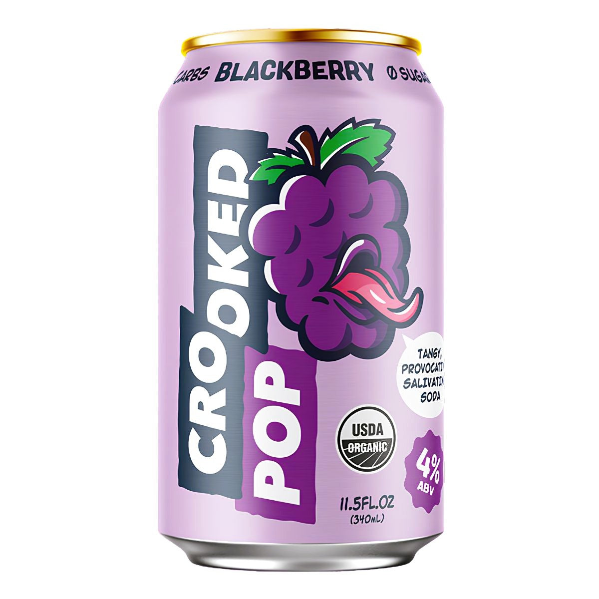 Crooked Pop Blackberry Hard Soda