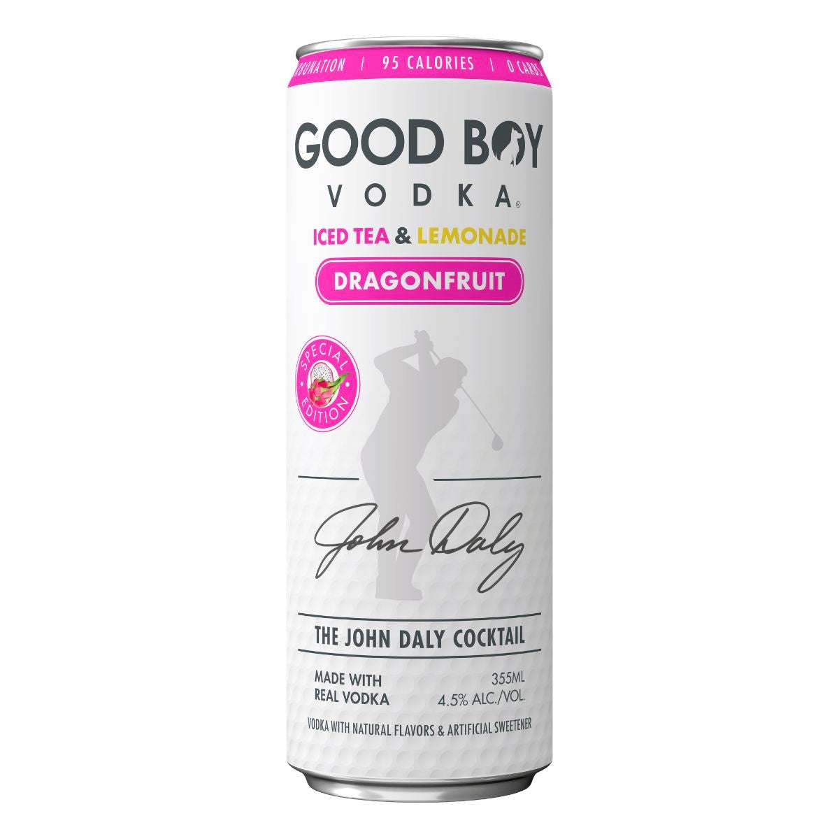 Good Boy Vodka Dragonfruit Iced Tea & Lemonade John Daly Cocktail