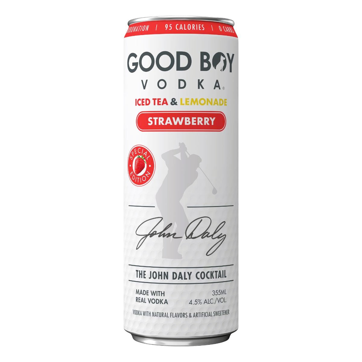 Good Boy Vodka Strawberry Iced Tea & Lemonade John Daly Cocktail