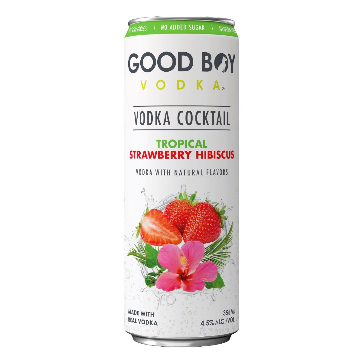 Good Boy Vodka Tropical Strawberry Hibiscus Vodka Cocktail