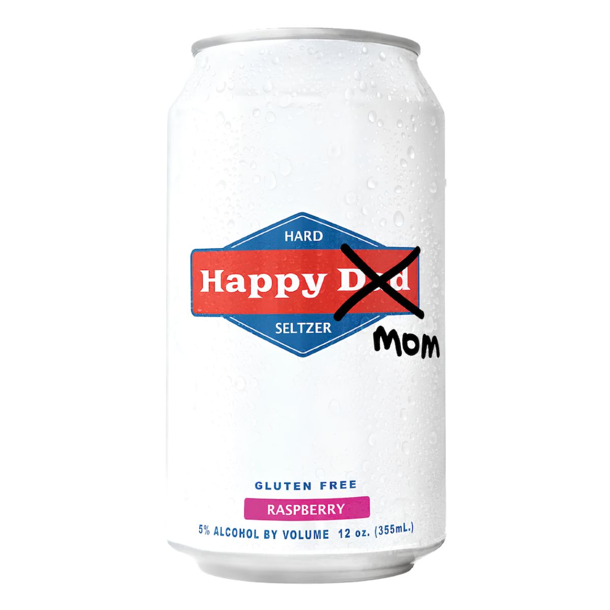 Happy Dad "Mom" Raspberry Hard Seltzer