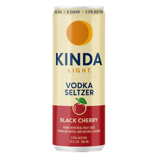 KINDA Light Black Cherry Vodka Seltzer