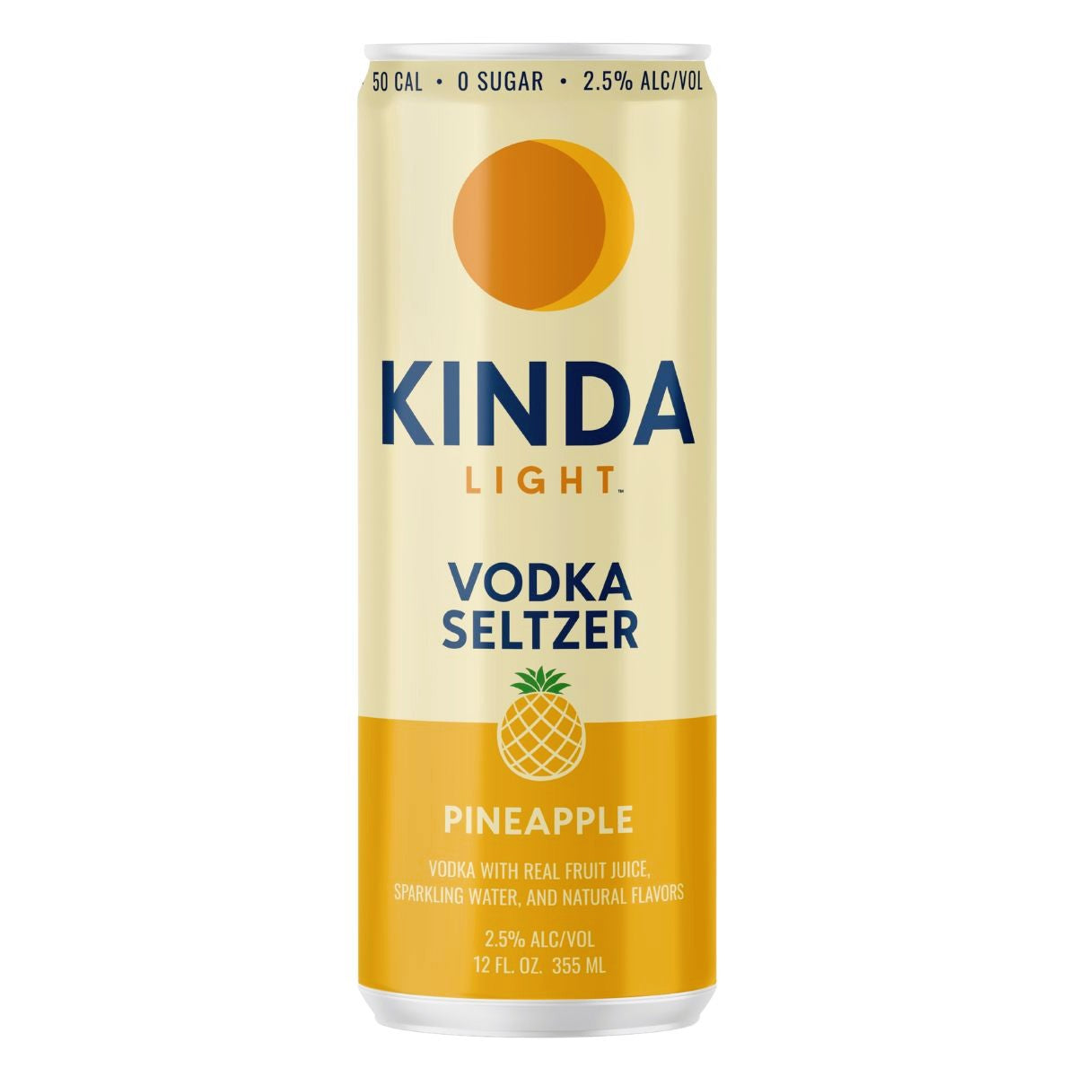 KINDA Light Pineapple Vodka Seltzer