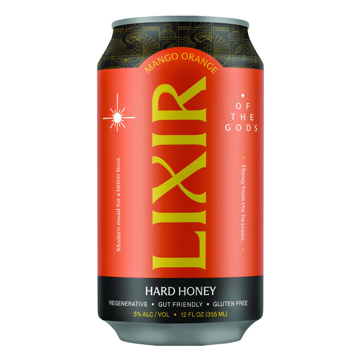 LIXIR Mango Orange Hard Honey Sparkling Cocktail