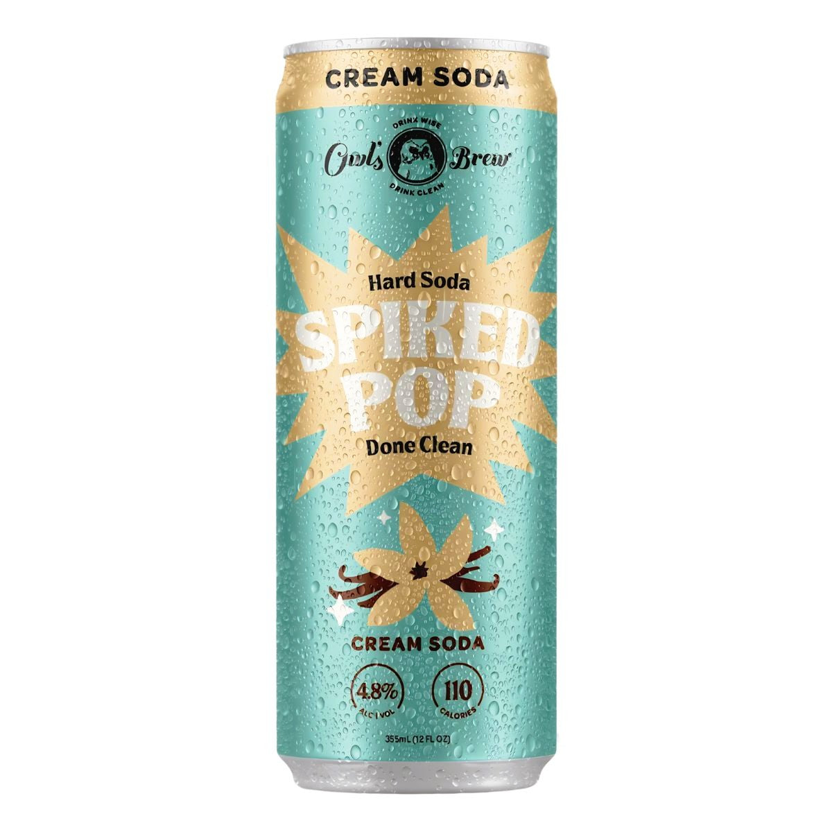 Owl's Brew Cream Soda Spiked Pop Hard Soda