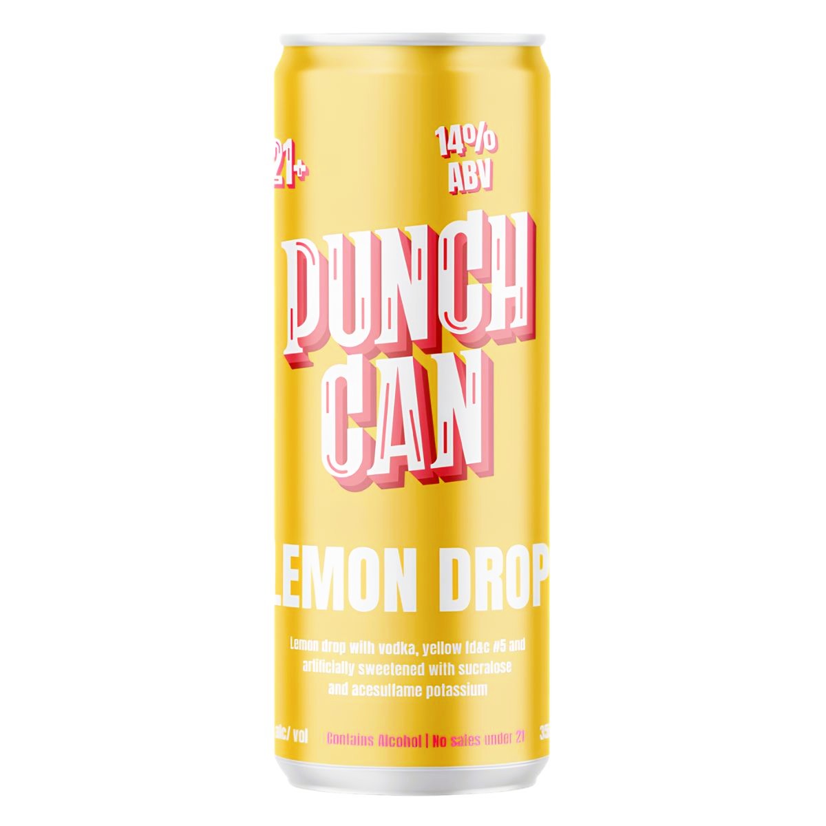 Punch Can Lemon Drop Vodka Cocktail