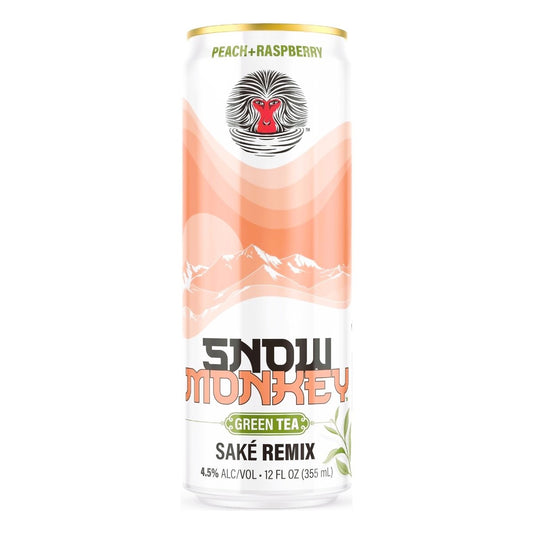 Snow Monkey Peach + Raspberry Green Tea Sake Remix