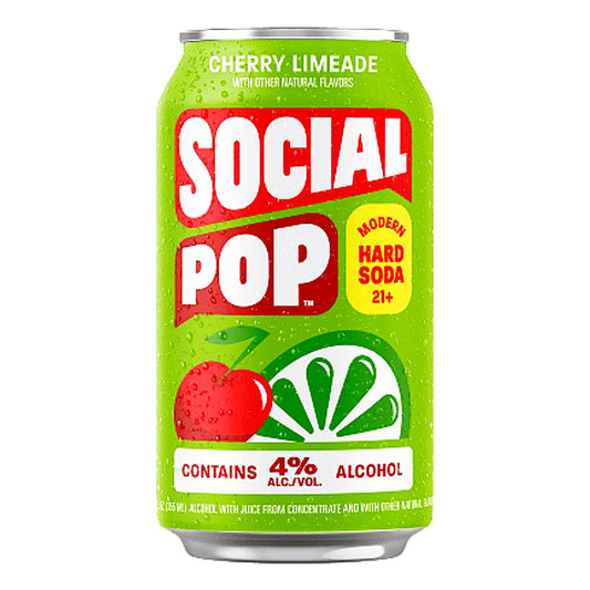 Social Pop Cherry Limeade Hard Soda