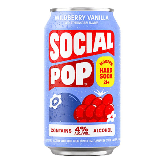 Social Pop Wildberry Vanilla Hard Soda