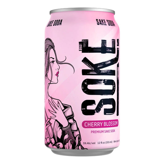 Soke Cocktails Cherry Blossom Sake Soda
