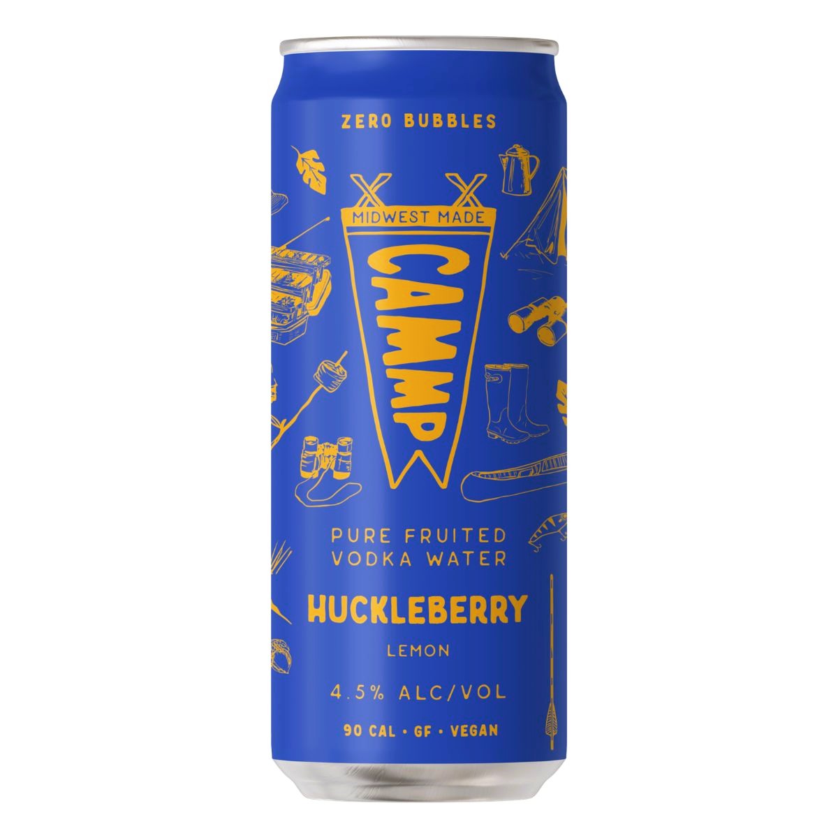 CAMMP Huckleberry Lemon Pure Fruited Vodka Water