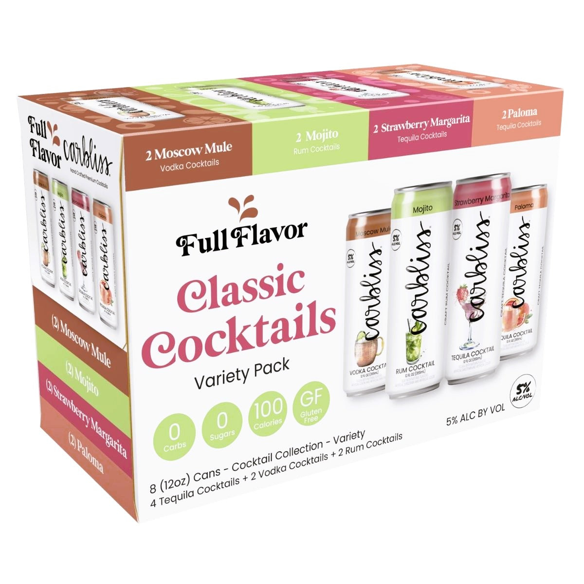 Carbliss Classic Cocktails Variety Pack