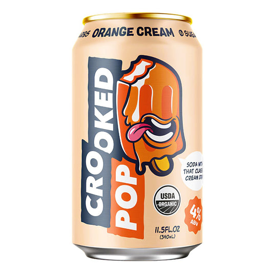 Crooked Pop Orange Cream Hard Soda