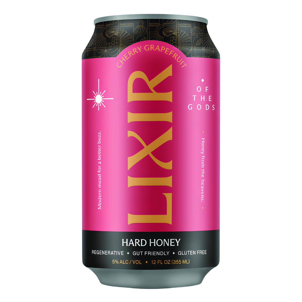 LIXIR Cherry Grapefruit Hard Honey Sparkling Cocktail