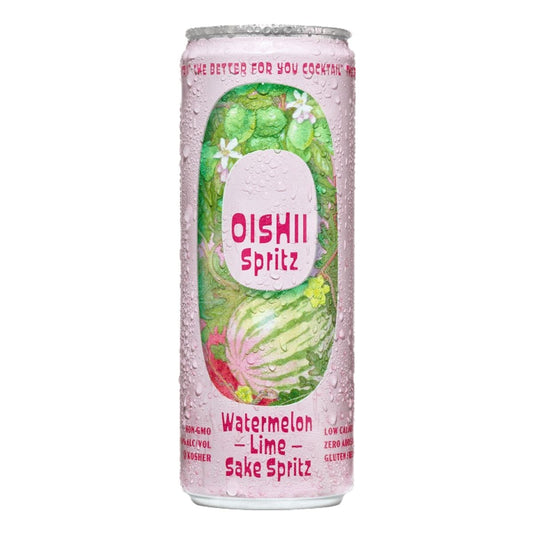 Oishii Watermelon Lime Sake Spritz