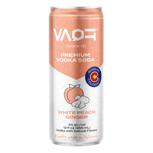 VAQIT White Peach Ginger Vodka Soda